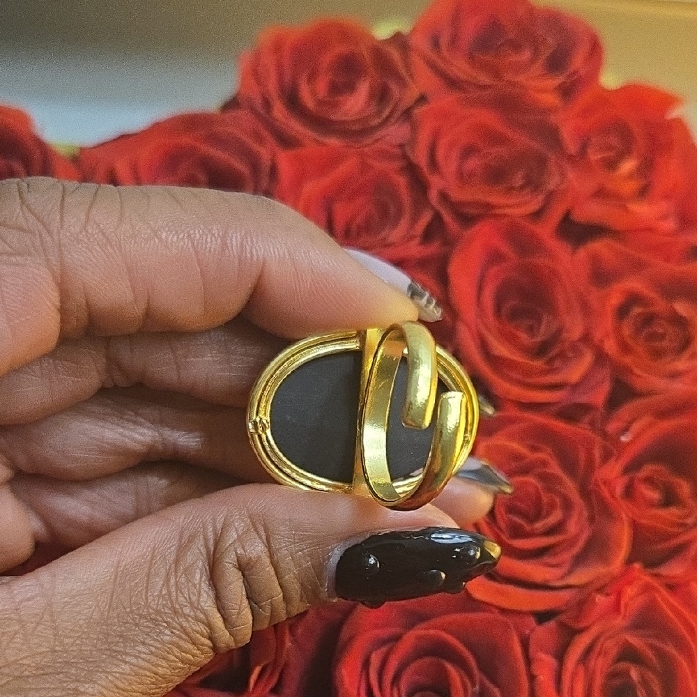 Statement Abalone Shell Ring - image 2